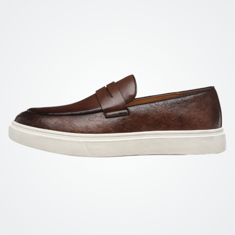 Leather Moccasin Slip-On for Men by Verno