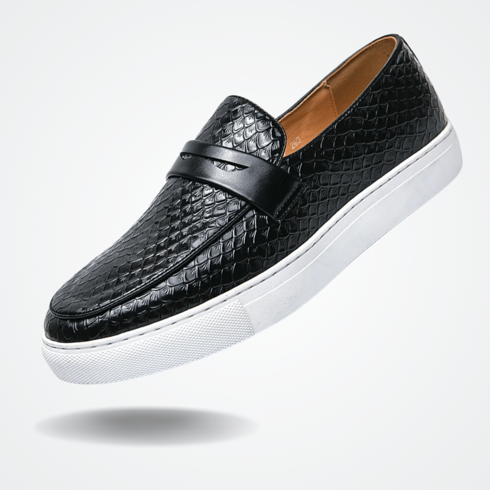 Leather Moccasin Slip On for Men Toulon Verno