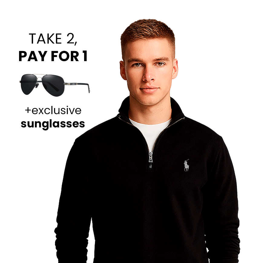 [BUY 1, GET 2] Zip Sweater RL - Limited Edition + sunglasses